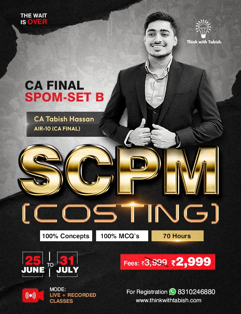 CA Final SCPM (Costing) SET B